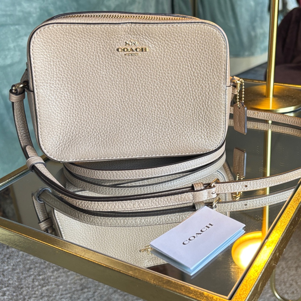 Coach Mini Camera Crossbody in pebble leather